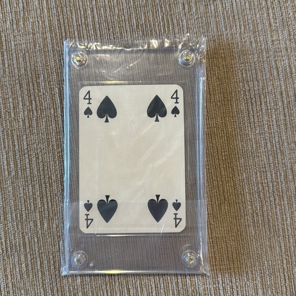 Louis Vuitton Collectors Players Card 4 of Spades in case - Picture 2 of 3